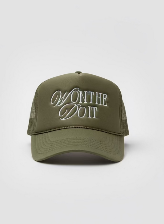 WON'T HE DO IT | Trucker Embroidered Hat