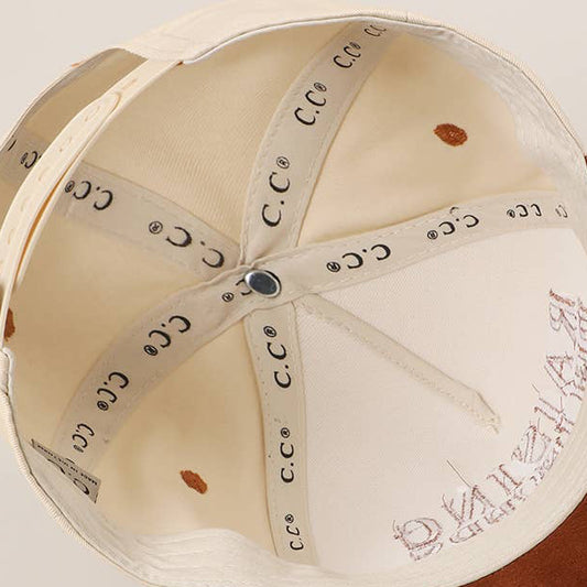 RAISING BELIEVERS Suede Two-Tone Trucker Hat