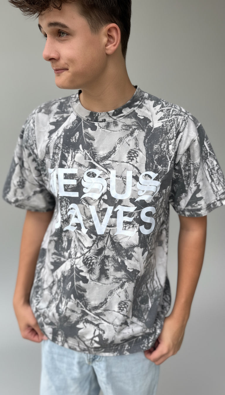 Jesus Saves Unisex Camo