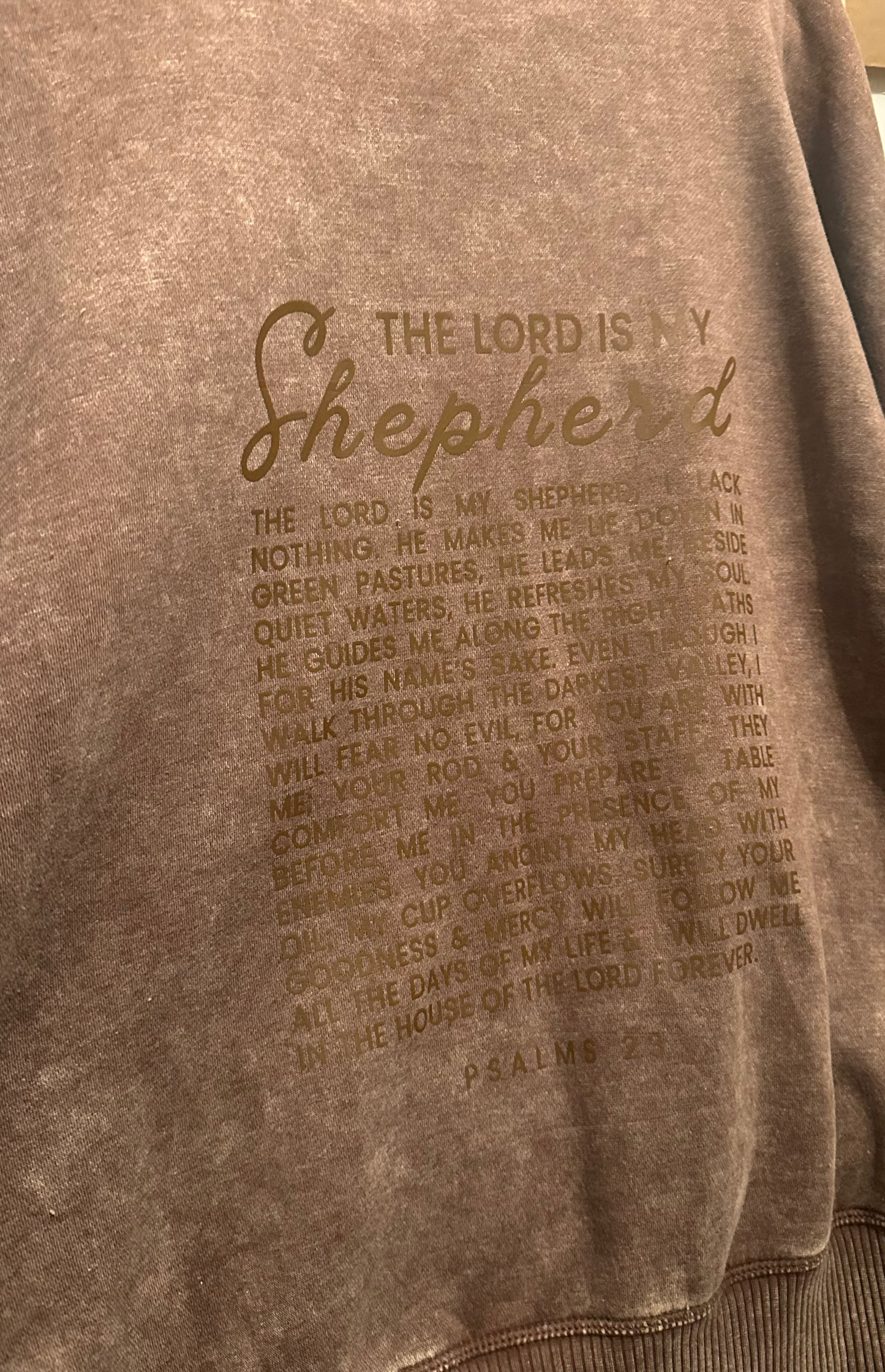 PSALMS 23 | Pullover Sweatshirt • Tone on Tone