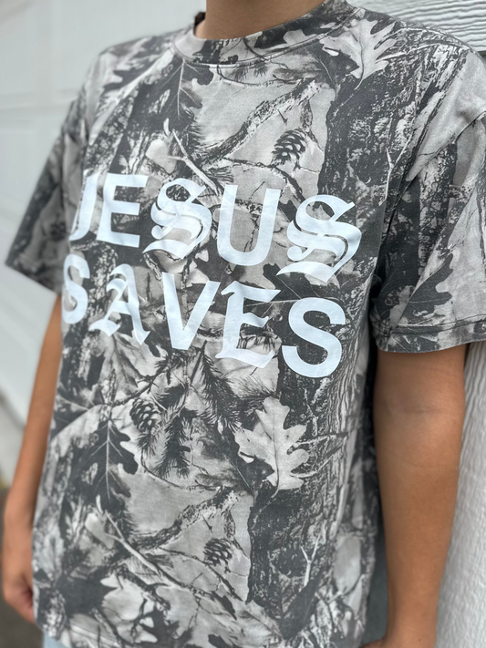 Jesus Saves Unisex Camo