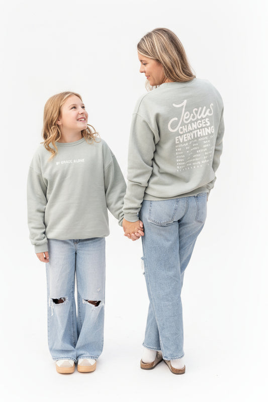 BY GRACE ALONE | Christian Pullover